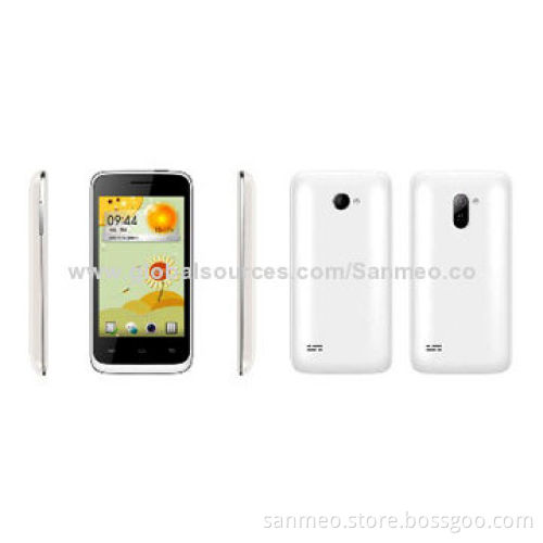 4.0" Android 4.2 OS Smartphones, WCDMA/MT6572M at 1.0GHzx2, 2-SIM Card/-standby/2GB NAND + 256MB RAMNew